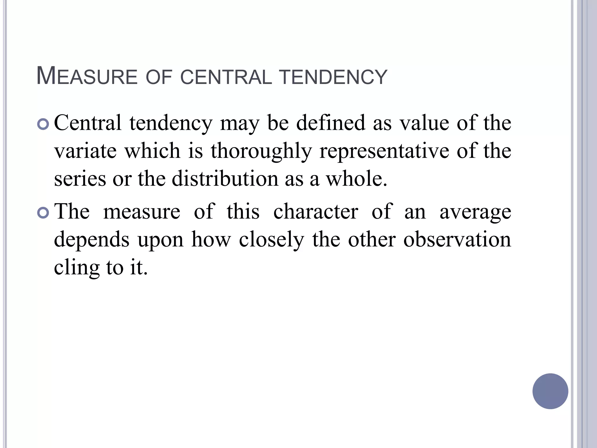 Measures of central tendency and dispersion | PPTX | Physics | Science