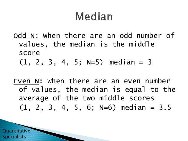 Mean Median And Mode Introductory Statistics Mean Median And Mode Introductory Statistics
