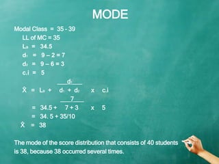 Mean, Median, Mode: Measures of Central Tendency | PPTX