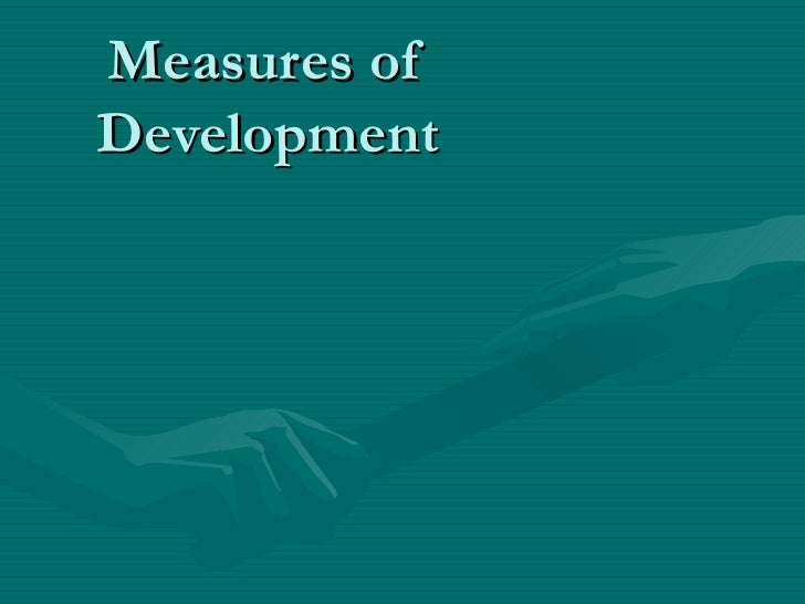 Measures of Development