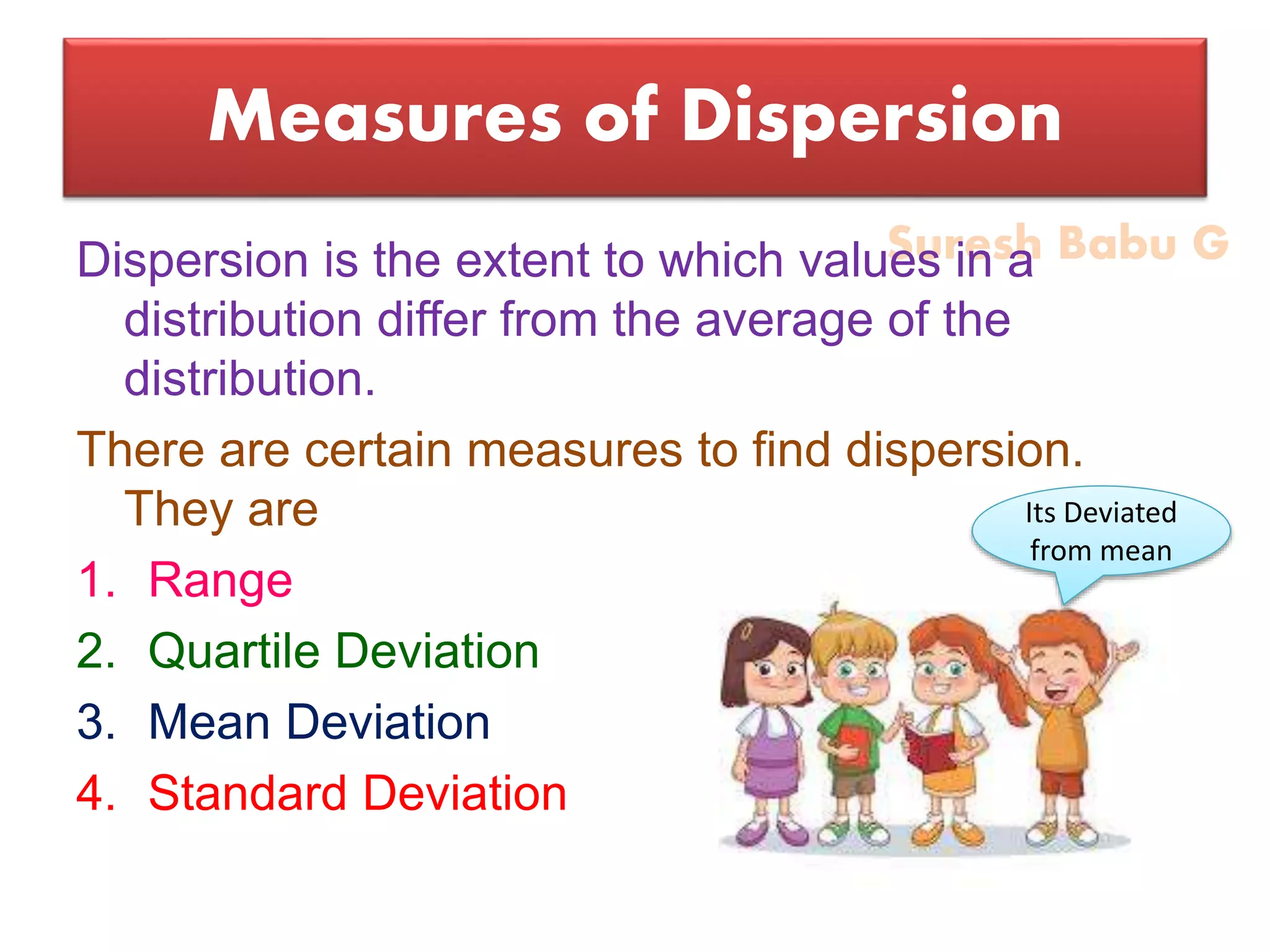 Measures of Dispersion | PPT