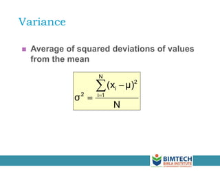 Variance Dispersion Examples Measures of Dispersion .pptx