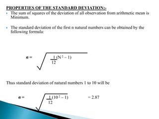 Measures of dispersion or variation | PPTX
