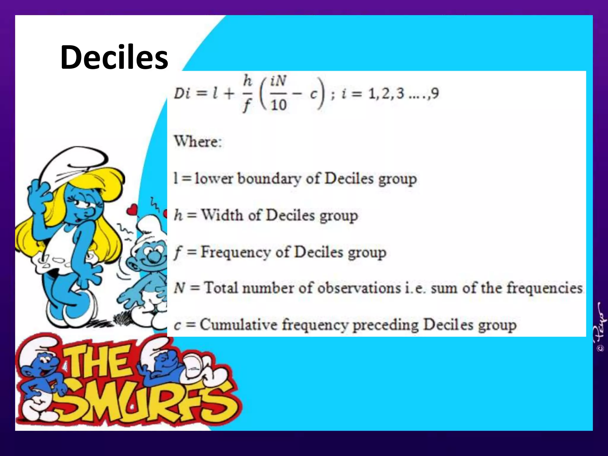 Deciles
 