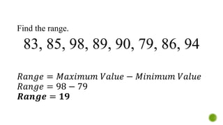 Range Based On Position Measures of Position (For Ungrouped Data) | PDF