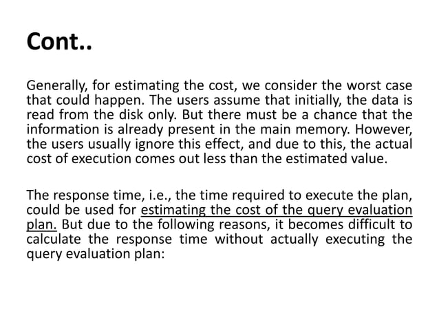 Measures of query cost | PDF | Databases | Computer Software and ...