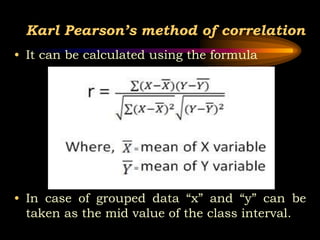 Pearson's Method Measures of relationship | PPTX