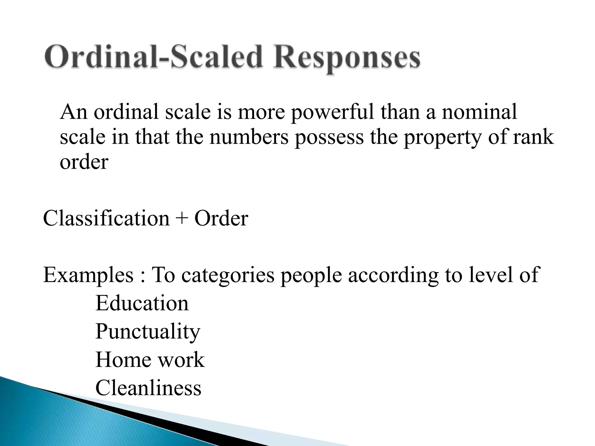 Measures of scales | PPTX