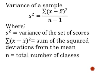Measures of variability | PPT