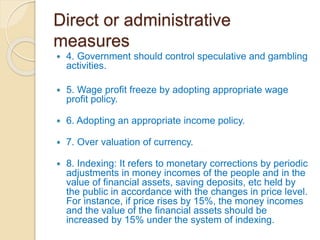 Measures to Control Inflation | PPTX