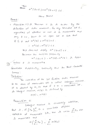 Measure Theory 