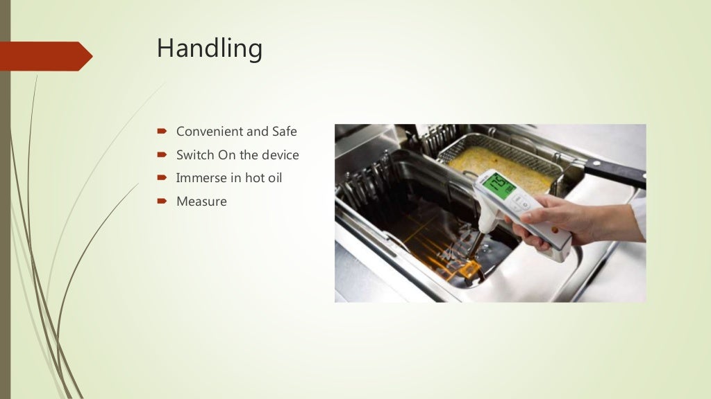 Cooking Oil Tester Testing your cooking Oil Quality