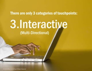 www.mcorpconsulting.com




             There are only 3 categories of touchpoints:


             3.Interactive       (M...