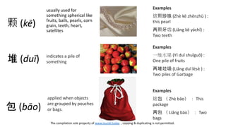 Learning Chinese : Measure words and Classifiers | PPTX