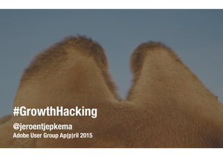 @jeroentjepkema
Adobe User Group Ap(p)ril 2015
#GrowthHacking
 