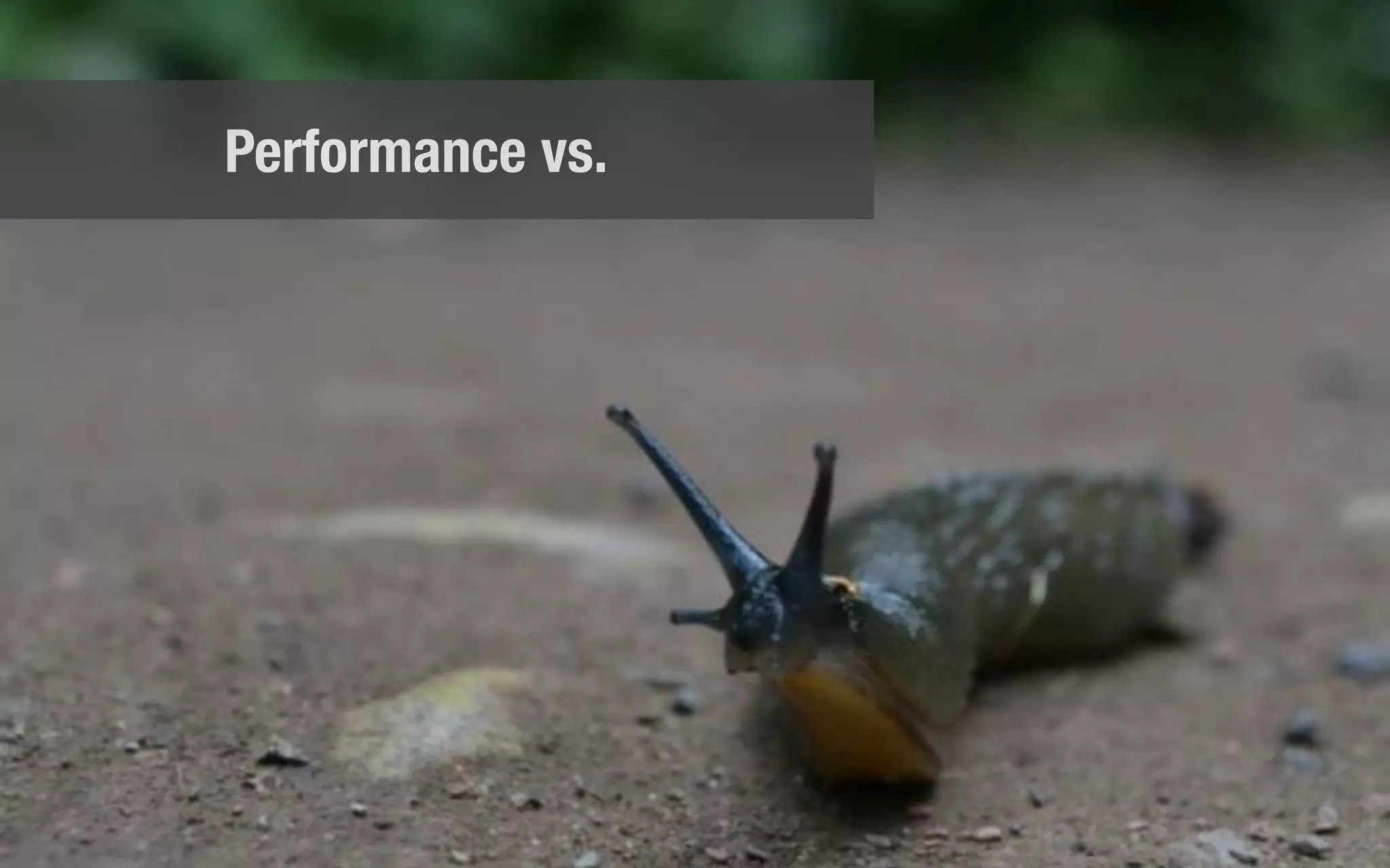 Performance vs.
 