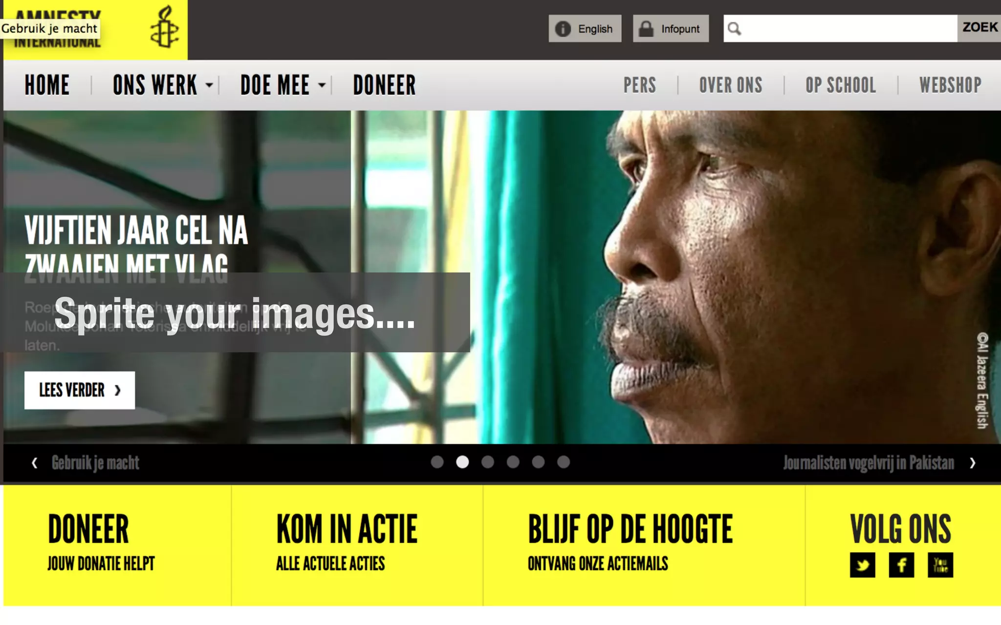 Sprite your images....
 