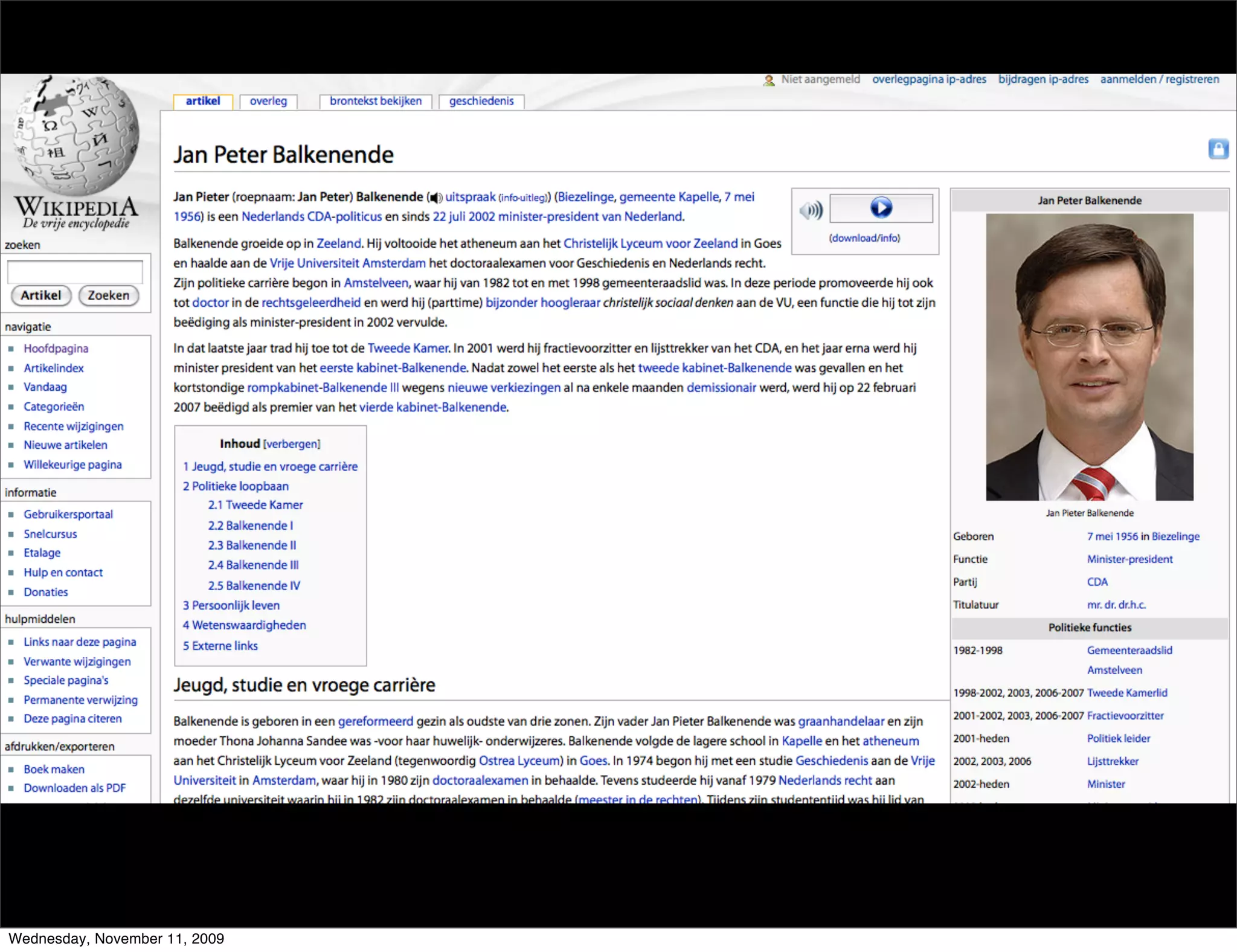 Wednesday, November 11, 2009
 