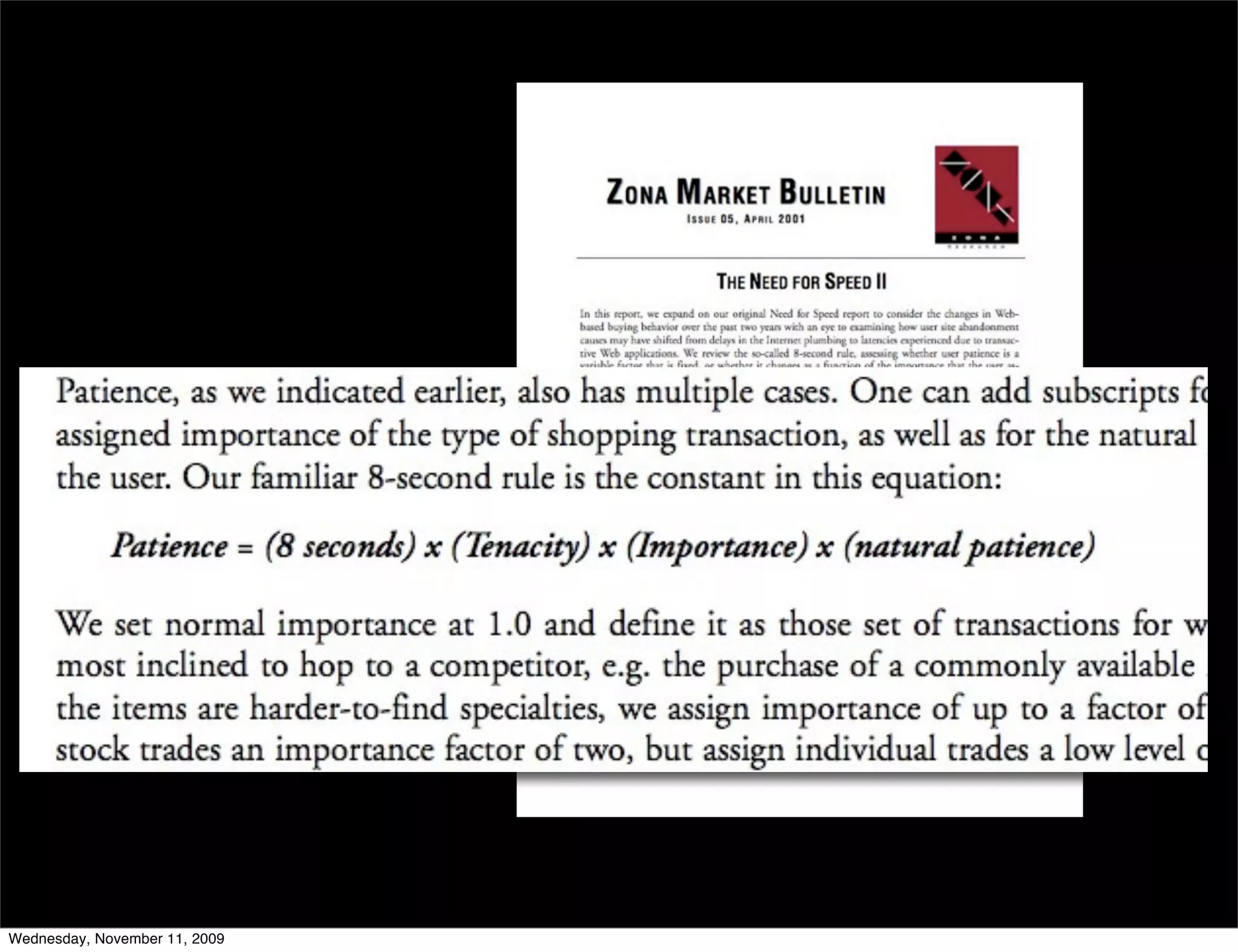 Wednesday, November 11, 2009
 