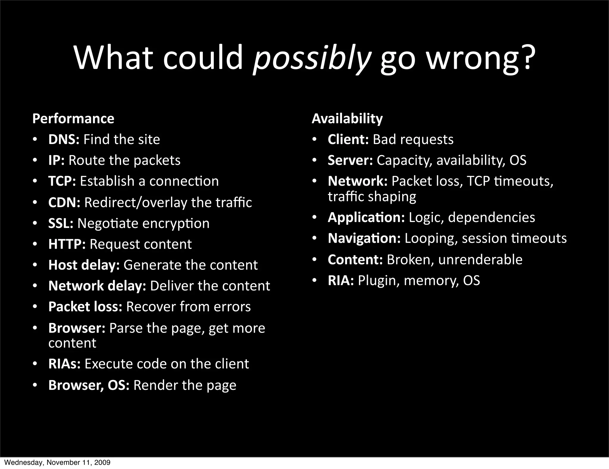 6")%$/15*3$!"##$%&'$71$+&1-78
       1#$2.$34)5#                            D"4(@4G(@(&%
       • 6789+J-#B'.C$'=-.$                   • <@(#)&9+U@B'0$:/$=.=
       • :19+K"/.$'.C$'<@%G$.=                • 8#$"#$9+!@<@%-.HS'@;@-A@,-A-.HS'VW
       • ;<19+L=.@,A-=C'@'%"##$%&"#           • 7#&-.$A9+R@%G$.'A"==S'X!R'&1$"/.=S'
       • <679+K$B-0$%.M";$0A@H'.C$'.0@N%        .0@N%'=C@<-#F
       • 88=9+O$F"&@.$'$#%0H<&"#              • DHH@(54I.)9+Y"F-%S'B$<$#B$#%-$=
       • >;;19+K$:/$=.'%"#.$#.                • 74"(*4I.)9+Y""<-#FS'=$==-"#'&1$"/.=
       • >.,&+?#@4%9+P$#$0@.$'.C$'%"#.$#.     • <.)&#)&9+U0"G$#S'/#0$#B$0@,A$
       • 7#&-.$A+?#@4%9+Q$A-;$0'.C$'%"#.$#.   • C:D9+RA/F-#S'1$1"0HS'VW
       • 145A#&+@.,,9+K$%";$0'E0"1'$00"0=
       • B$.-,#$9+R@0=$'.C$'<@F$S'F$.'1"0$'
         %"#.$#.
       • C:D,9+LT$%/.$'%"B$'"#'.C$'%A-$#.
       • B$.-,#$E+F89+K$#B$0'.C$'<@F$



Wednesday, November 11, 2009
 