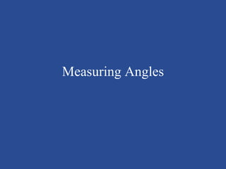 Measuring Angles 