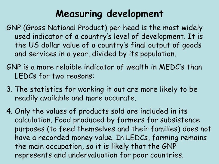 Measuring Development