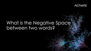 What is the Negative Space
between two words?
 