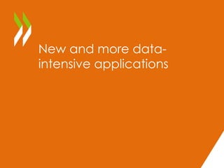 New and more data-intensive 
applications 
 