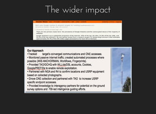 The	wider	impact
	
 