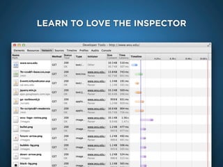 LEARN TO LOVE THE INSPECTOR
 
