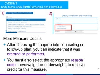 Screening Measurements Clinical Quality Measures: Measuring and monitoring clinical quality ...