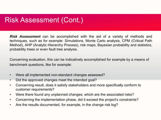 Inconsistent Change Risk Assessment Measuring Change Risk for Organisational Decision Making Through a ...
