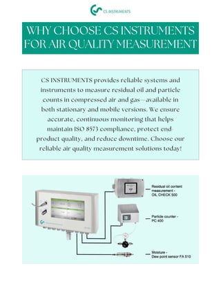 Measuring Compressed Air Quality According to ISO 8573-1 | PDF