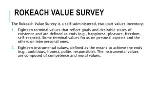 Rokeach Values Measuring Cultural Values and Indian Core cultural Values.pptx