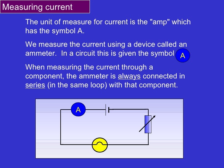 Measuring Current