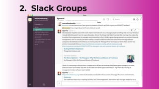 2. Slack Groups
 