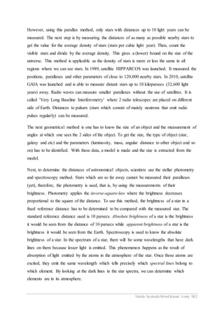 Measuring distances of astronomical objects | DOCX