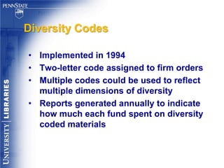 Diversity in curriculum content