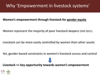 Measuring empowerment in agricultural development projects using WEAI and WELI