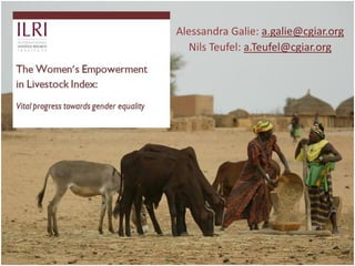 Measuring empowerment in agricultural development projects using WEAI and WELI