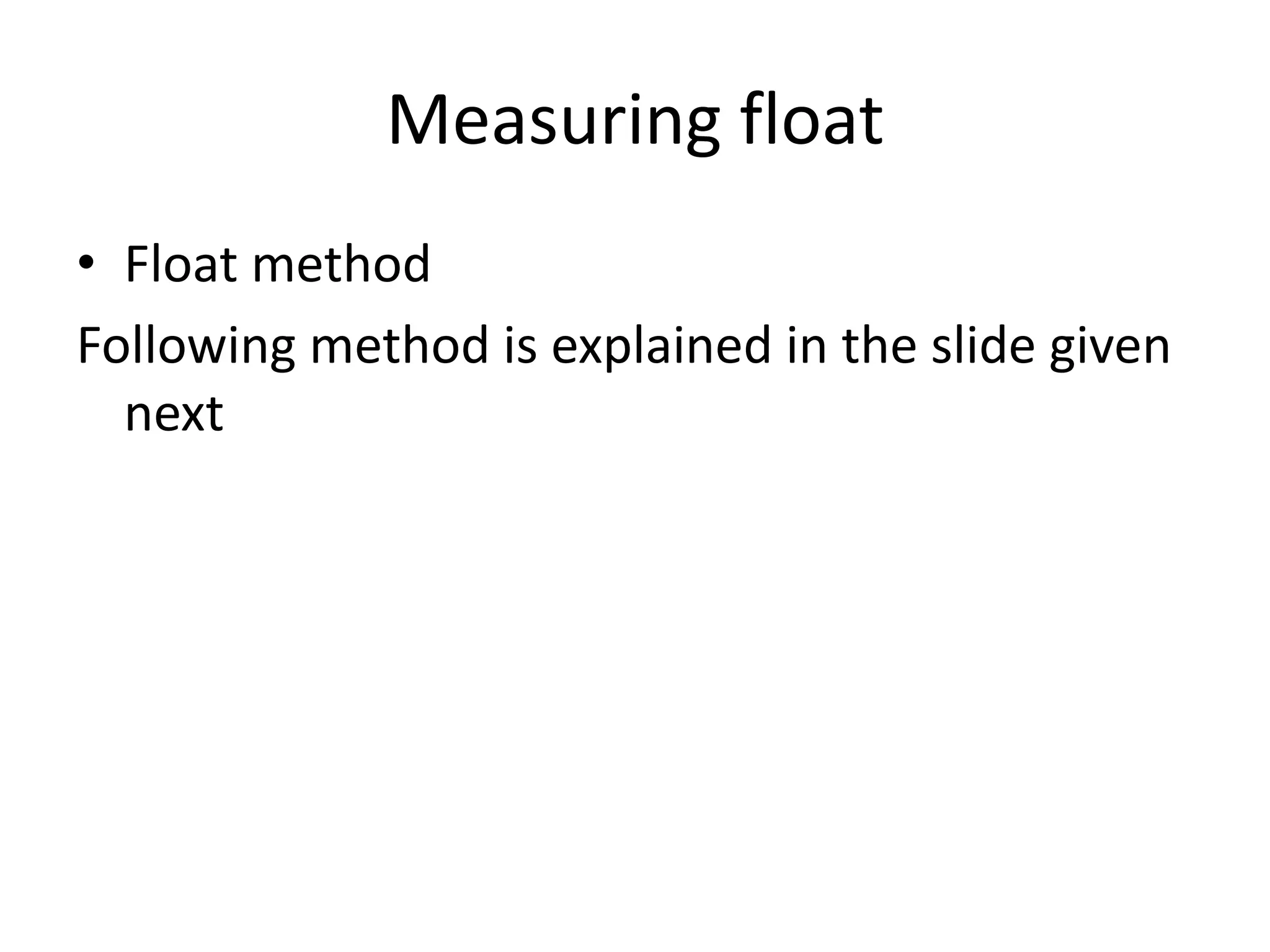 Measuring flow of water | PPTX