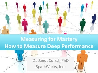 Measuring for Mastery
How to Measure Deep Performance
SparkWorks, Inc.

 