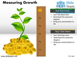 Measuring growth plant growing step by step pencil graph.. | PPT