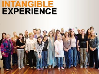 INTANGIBLE
EXPERIENCE
 