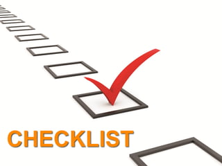 CHECKLIST
 