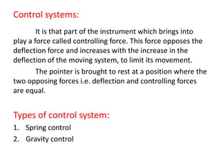 Control Device Physics Measuring instruments | PPTX