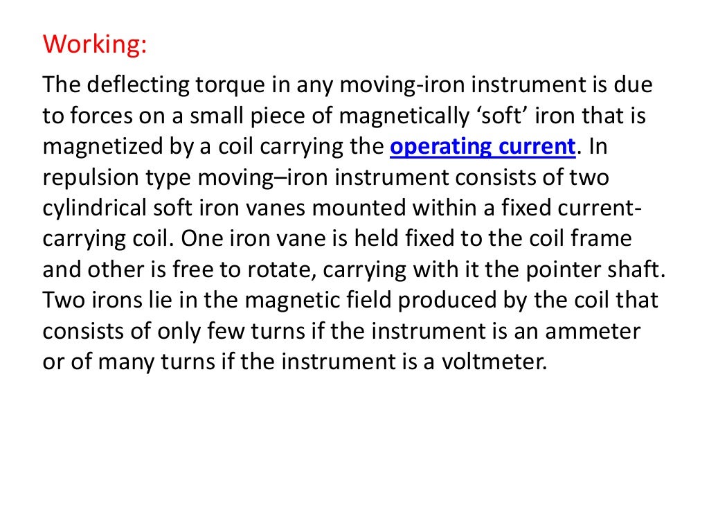 Measuring instruments