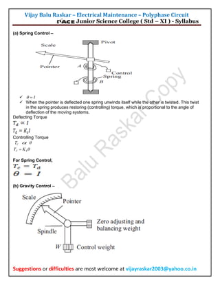 Measuring instruments electrical maintenace | PDF