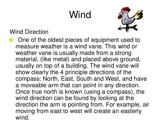 measuring instruments of weather how does wind vane works