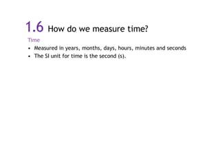 Measuring length and time | PPTX